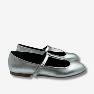VANITY ballerina Mary Jane – Ohoskin – Silver