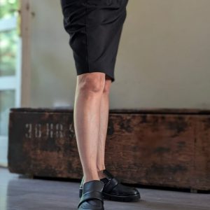 Mocassino Fluffy Moca con lavorazione a sacchetto in nappa nero – IN PREVENDITA