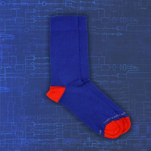 Calzini metà polpaccio in Bambù – Blu Elettrico e Rosso