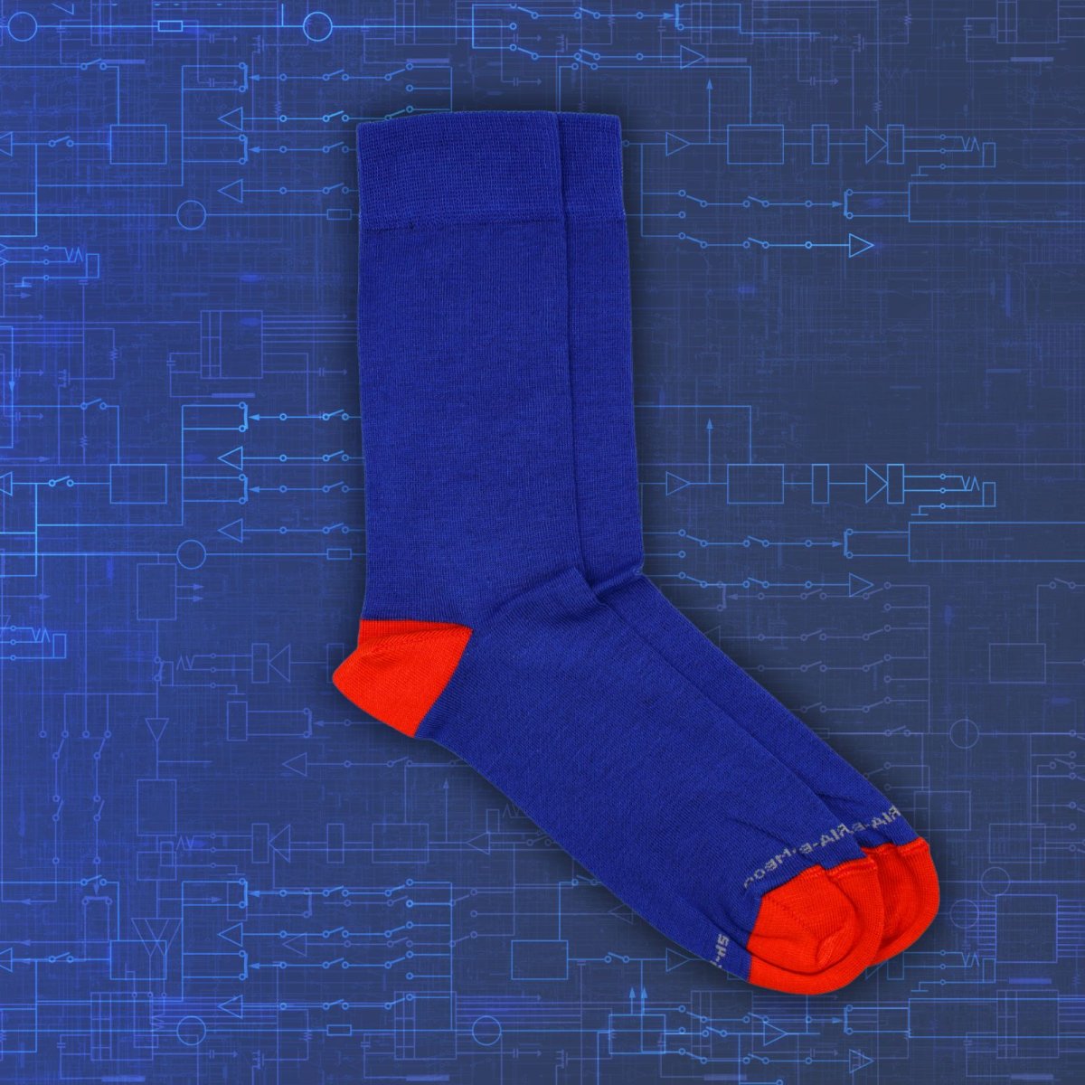 Calzini metà polpaccio in Bambù – Blu Elettrico e Rosso