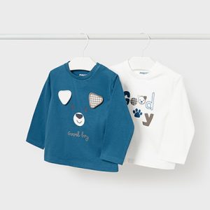 Set 2 magliette cagnolino neonata – MAYORAL