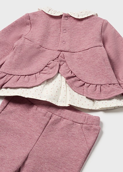 Completo pantalone e felpa volant neonata – NEW BORN MAYORAL - immagine 3
