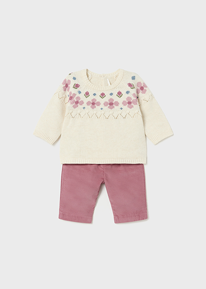 Completo pantalone e maglione neonata – NEW BORN MAYORAL