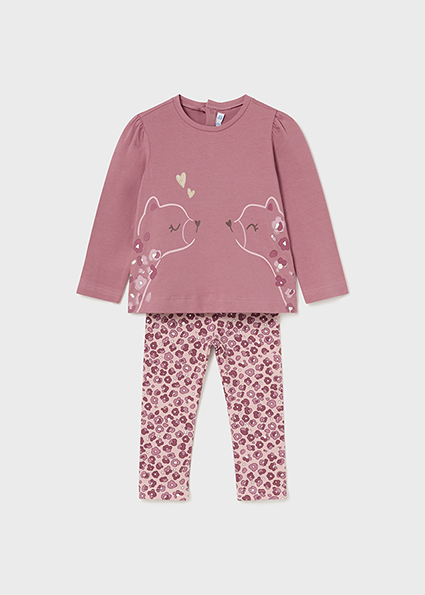 Completo leggings stampato e maglietta neonata – MAYORAL