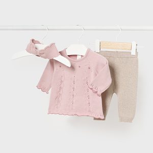 Completo 3 pezzi in maglia neonata – NEW BORN MAYORAL