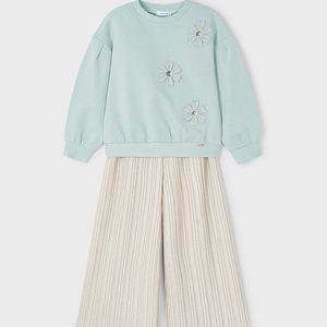 Completo pantalone plissettato e felpa bambina – MAYORAL