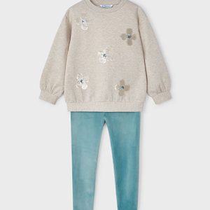 Completo leggings e felpa lustrini bambina – MAYORAL