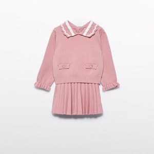 Completo gonna plissettata maglia neonata – ABEL & LULA