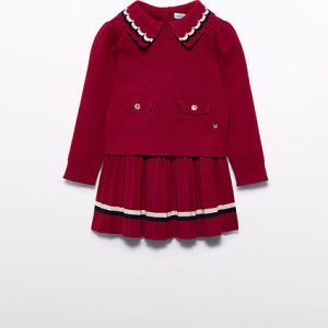 Completo gonna in maglia plissettata bambina – ABEL & LULA