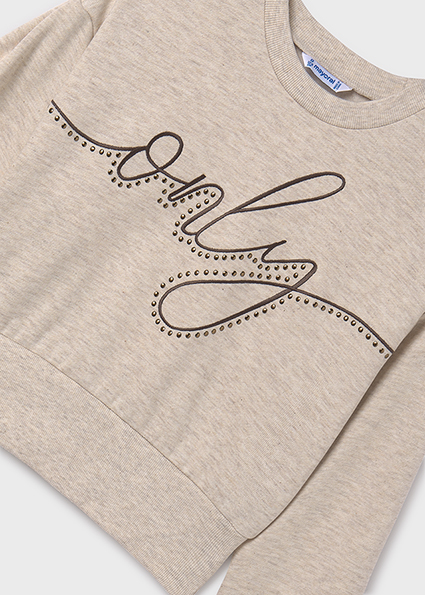 Felpa scritta ragazza – MAYORAL - immagine 3