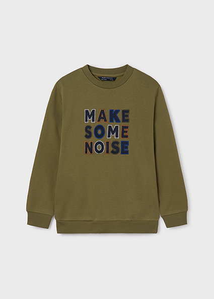 Felpa scritto ricamo ragazzo – MAYORAL