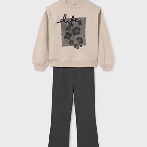 Completo leggings a campana e felpa ragazza – MAYORAL