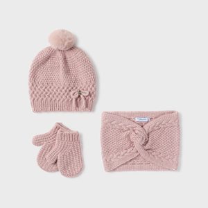 Completo 3 pezzi scaldacollo neonata – MAYORAL