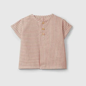 Camicia in tessuto rigato