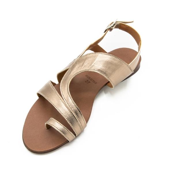 Sandalo donna laminato rame Dark - immagine 4