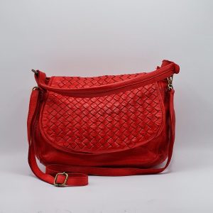 BORSA PELLE ROSSA