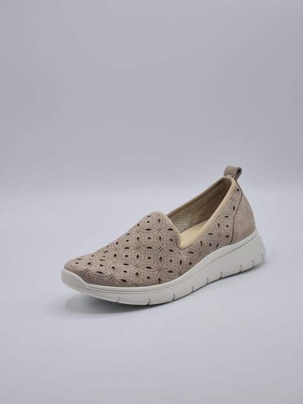 ENVAL SOFT SCARPA SLEEP-ON PELLE TRAFORATA BEIGE - immagine 2