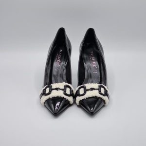 Nacrèe DECOLLETTE DONNA VERNICE NERA DOLLY BIANCO