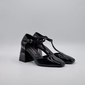 Nacrèe SCARPA DONNA VERNICE NERA TACCO 50