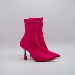 Nacrèe STIVALINO IN LYCRA ELASTICIZZATO TACCO FINO FUCSIA