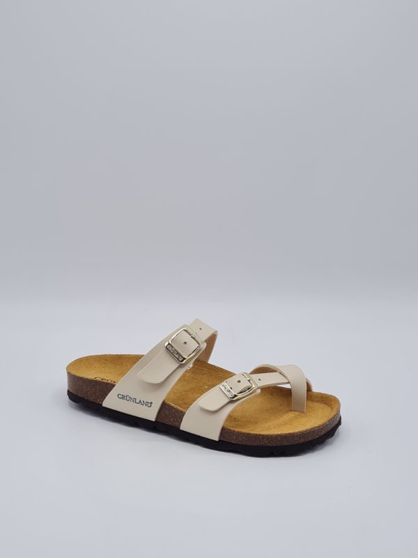 GRUNLAND CIABATTA DONNA INFRAPOLLICE BEIGE - immagine 4