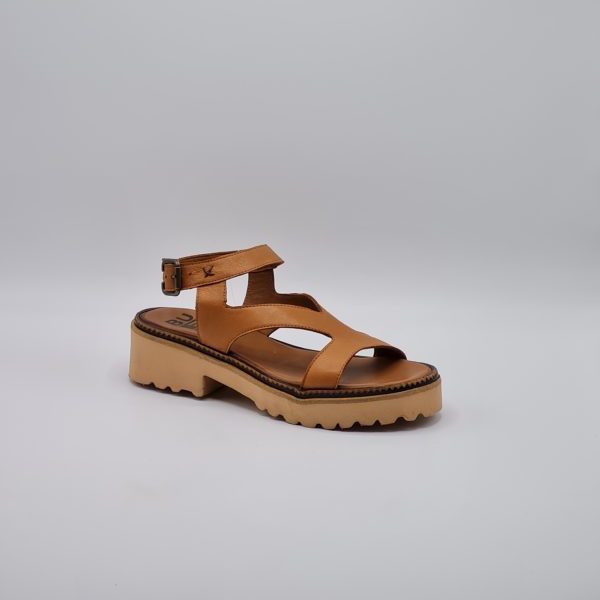 BUENO SANDALO DONNA PELLE CUOIO - immagine 3