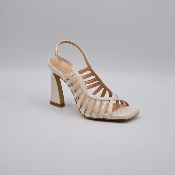 Nacrèe SANDALO ELEGANTE TACCO ALTO VERNICE BURRO - immagine 3