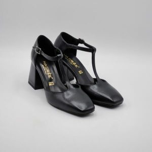 Nacreè DECOLLETE’ NERO TACCO LARGO