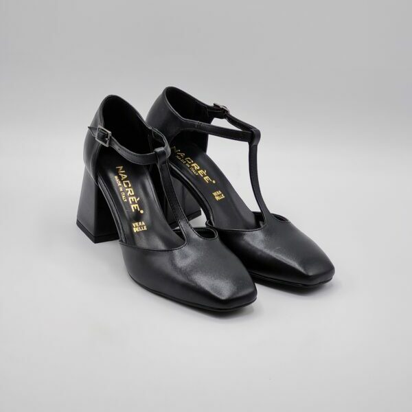 Nacreè DECOLLETE’ NERO TACCO LARGO