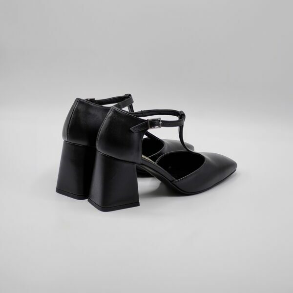 Nacreè DECOLLETE’ NERO TACCO LARGO - immagine 4