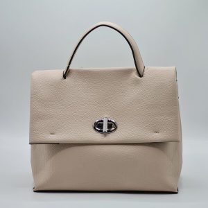 ENRICO COVERI BORSA A MANO ECOPELLE BEIGE/CUOIO/SALVIA
