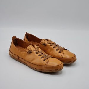 SHADDY SCARPA BASSA SPORTIVA PELLE CUOIO