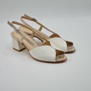 ELLEN SANDALO IN PELLE BURRO PLATINO