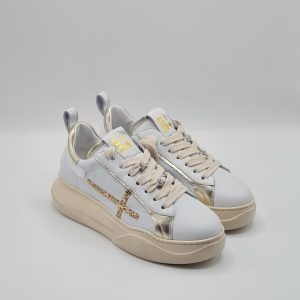 GIO + SNEAKER PELLE BIANCO BEIGE