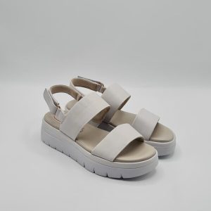 TAMARIS CONFORT SANDALO ZEPPA PELLE BURRO