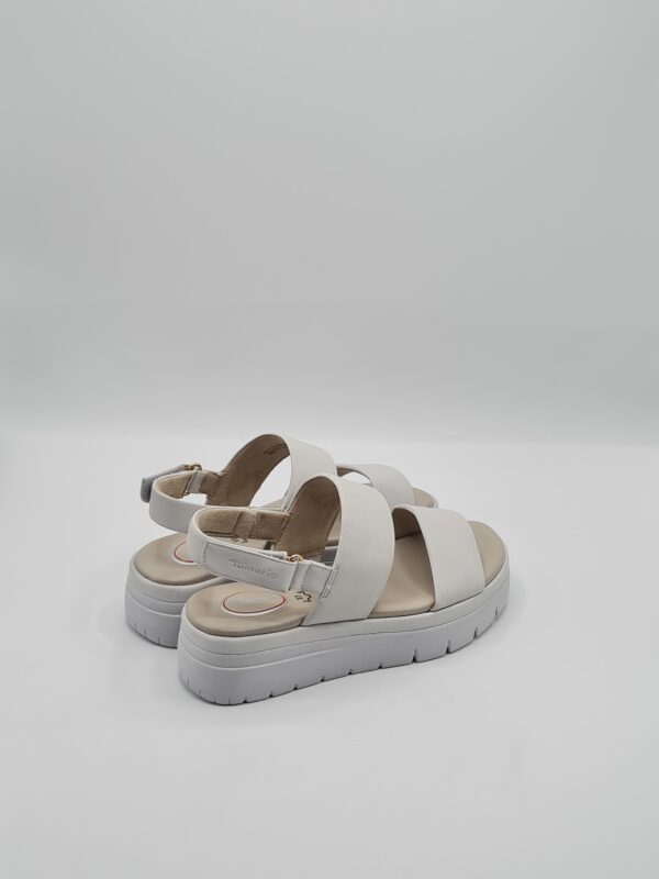 TAMARIS CONFORT SANDALO ZEPPA PELLE BURRO - immagine 3