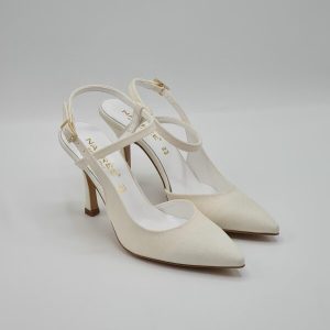 Nacrèe SCARPA SANDALO MICROGLITTER BIANCO