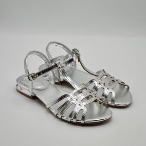 KEYS SANDALO DONNA BASSO ARGENTO