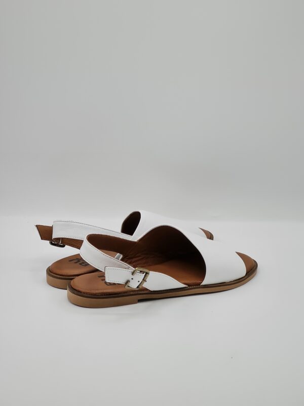 BUENO SANDALO BASSO PELLE BIANCO/SALVIA - immagine 4