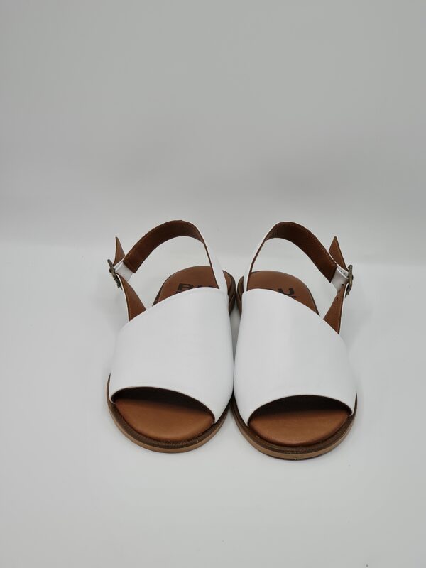 BUENO SANDALO BASSO PELLE BIANCO/SALVIA - immagine 3