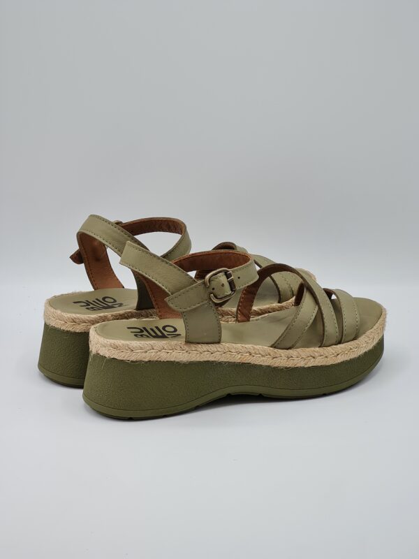 BUENO SANDALO ZEPPA PELLE VERDONE - immagine 4