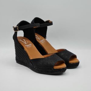 VIGUERA SANDALO ZEPPA CORDA NERO