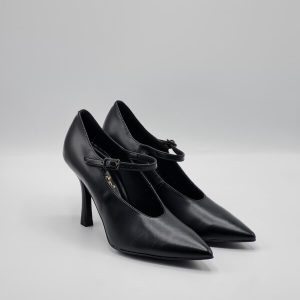 Nacrèe  DECOLLETE’ ACCOLLATO NERO CON CINTURINO