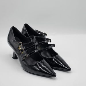 Nacrèe SCARPA DECOLLETE’ NAPLAK NERO CON CINTURINI