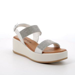 IGI&CO SANDALO ZEPPA PELLE LATTE