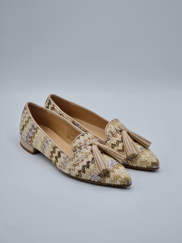 Nacrèe SCARPA BASSA RAFFIA MULTI BEIGE - immagine 2