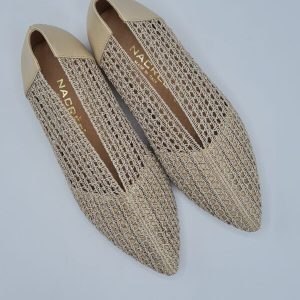 Nacrèe SCARPA IN TESSUTO ELASTICO TRAFORATO BEIGE