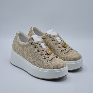 IGI&CO SNEAKER ZEPPA TESSUTO JUTA SABBIA