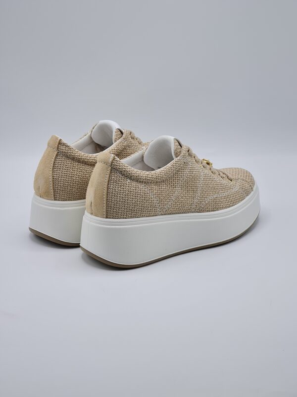 IGI&CO SNEAKER ZEPPA TESSUTO JUTA SABBIA - immagine 3