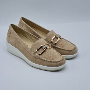 ENVAL SOFT MOCASSINO PELLE NABUK CAMEL